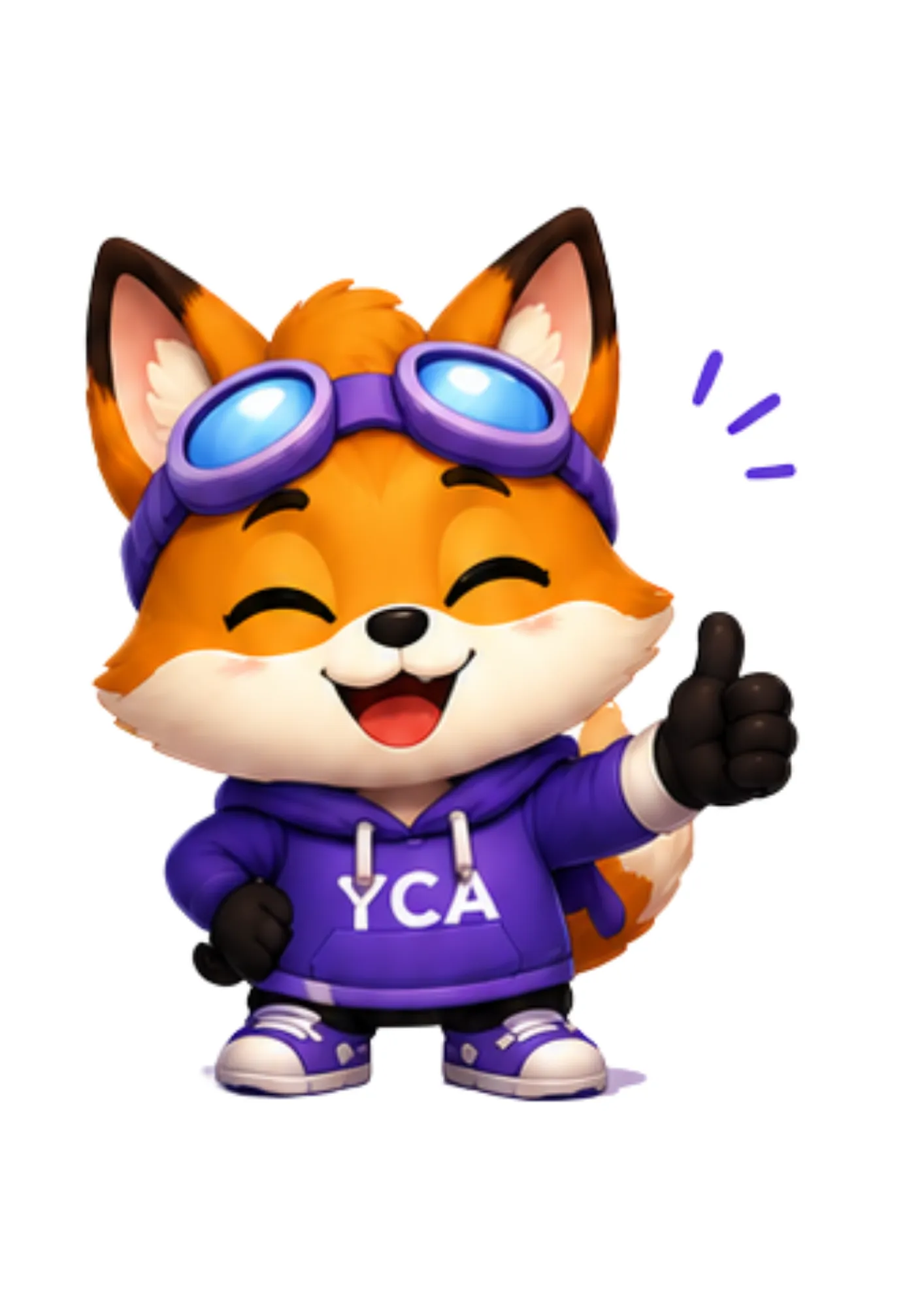 YCA Mascot, Fizzi thinking